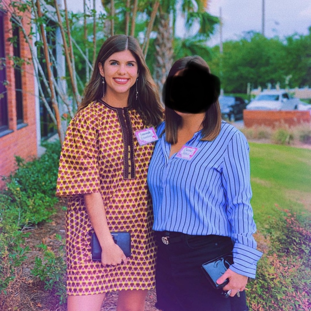 Yellow and Brown Custom Patterned Dress